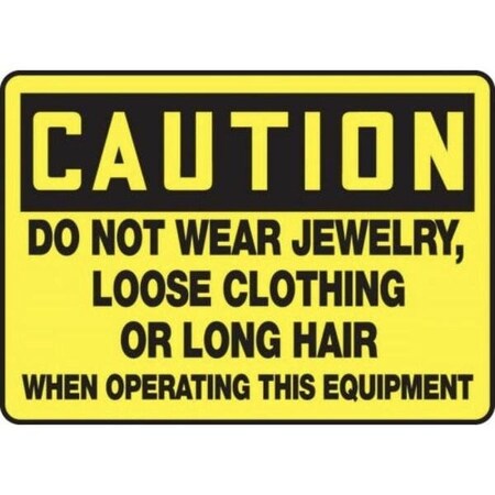 Accuform OSHA CAUTION SAFETY SIGN  DO NOT MEQM646XV MEQM646XV
